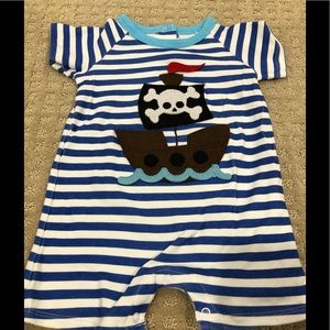 Mud Pie Pirate Romper 9-12M